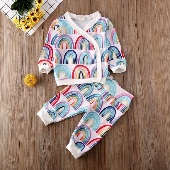 Matching Sets Rainbow Baby Girls Kimono Outfit Poshmark